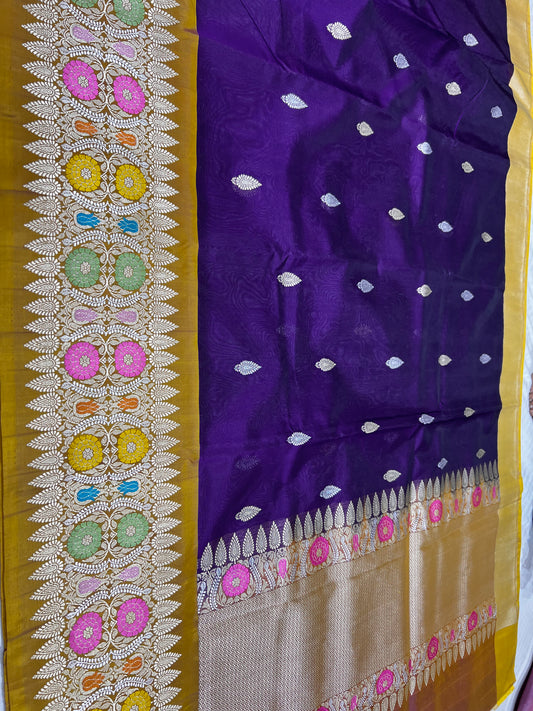 Pure Banarasi Kora Silk Handloom Saree