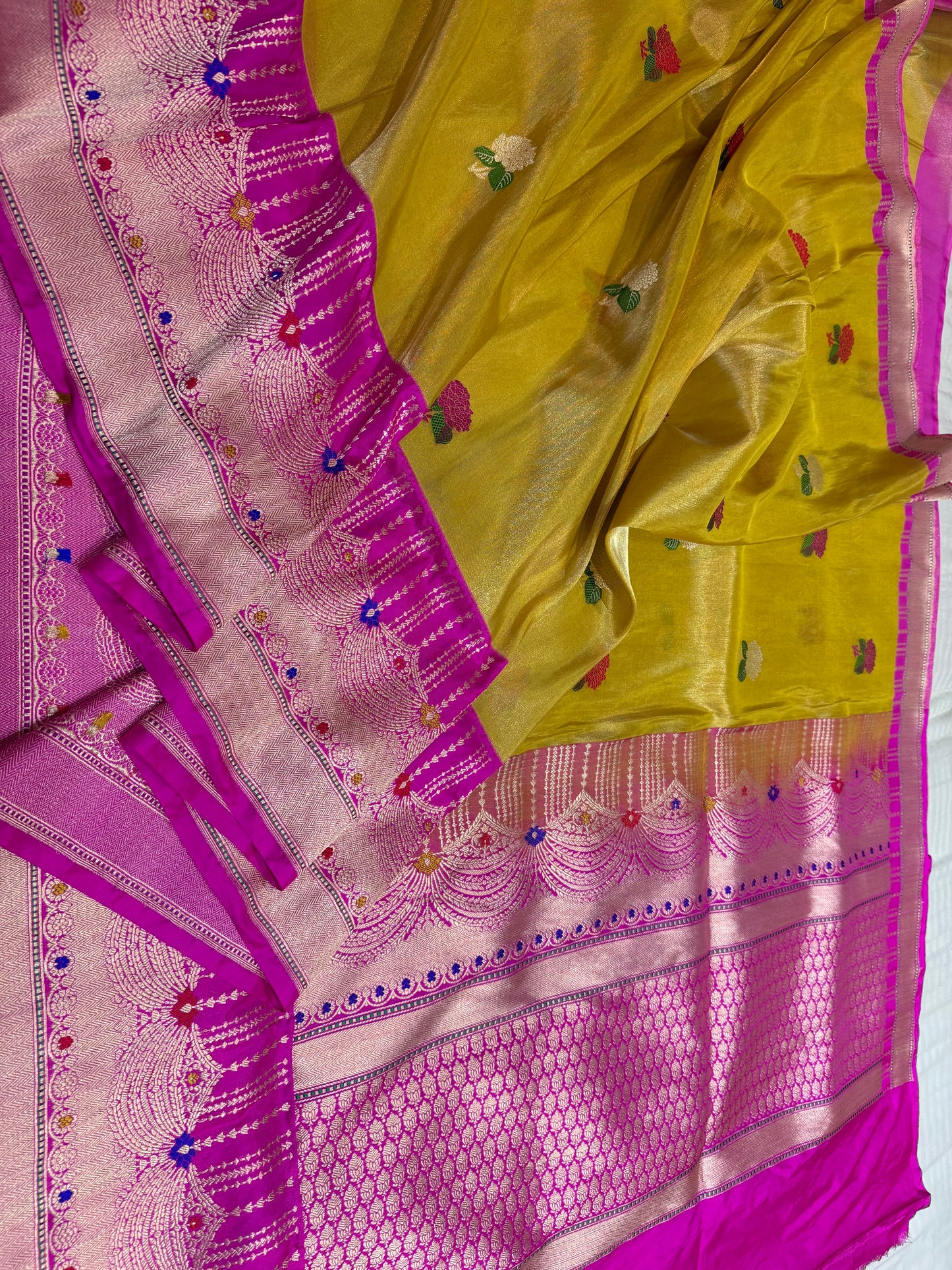 Banarasi Silk Tissue Elegant Border Silk Handloom Saree
