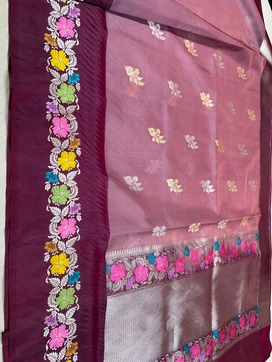 Pure Banarasi Kora Silk Handloom Saree