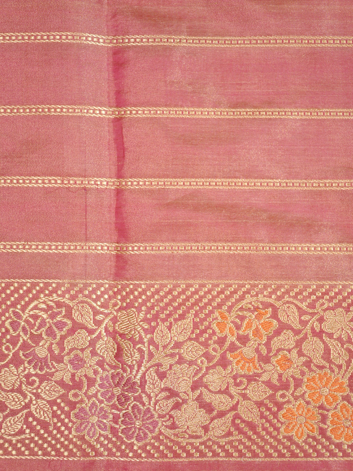Sea Green Pure Katan Silk Kadiyal Border Banarasi handwoven Saree