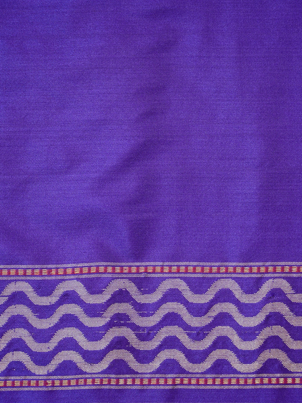 Purple Pure Ektara Silk Border Banarasi handwoven Saree