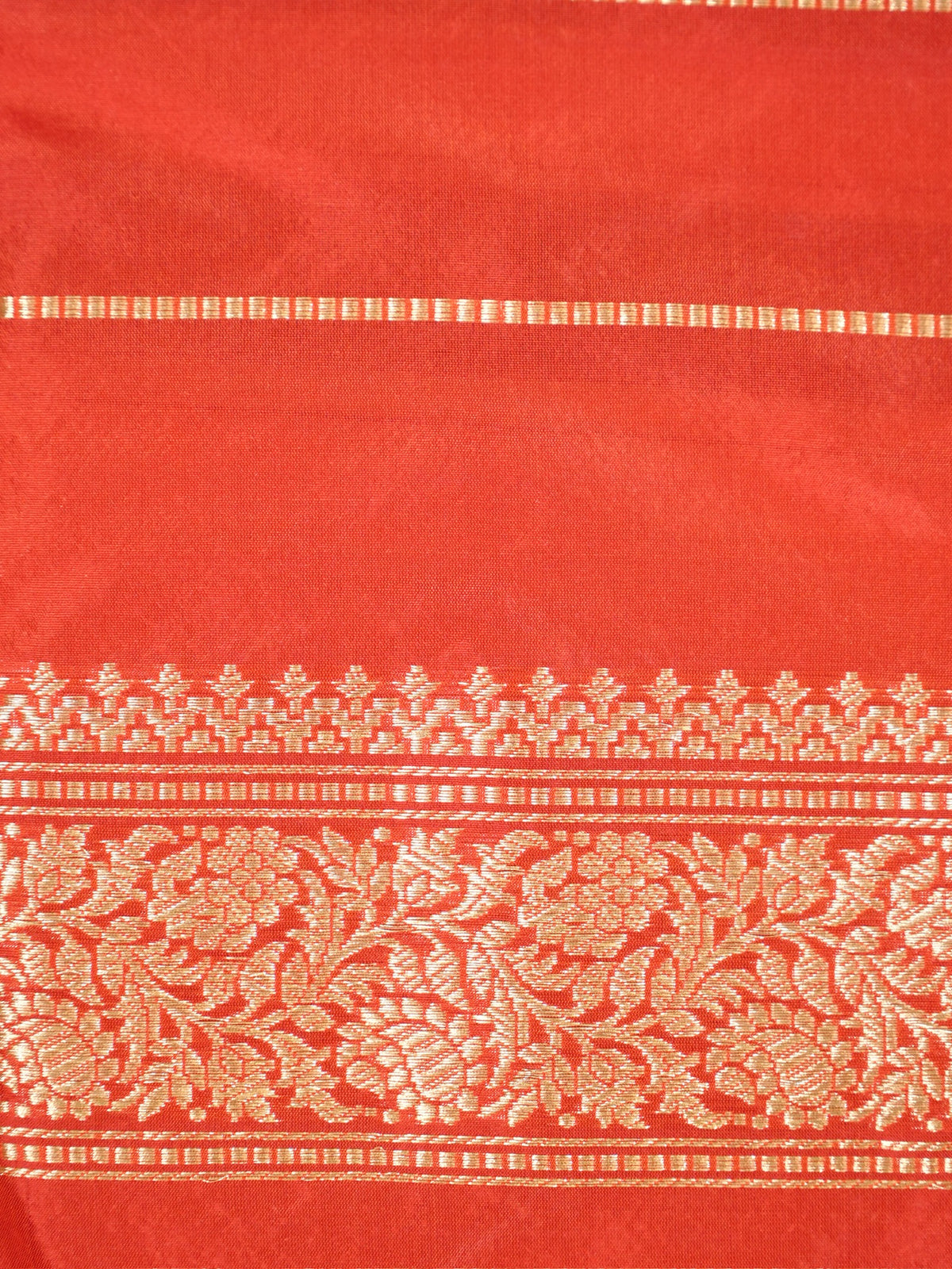 Musterd Yellow Pure kora Silk Kadiyal Border Banarasi handwoven Saree