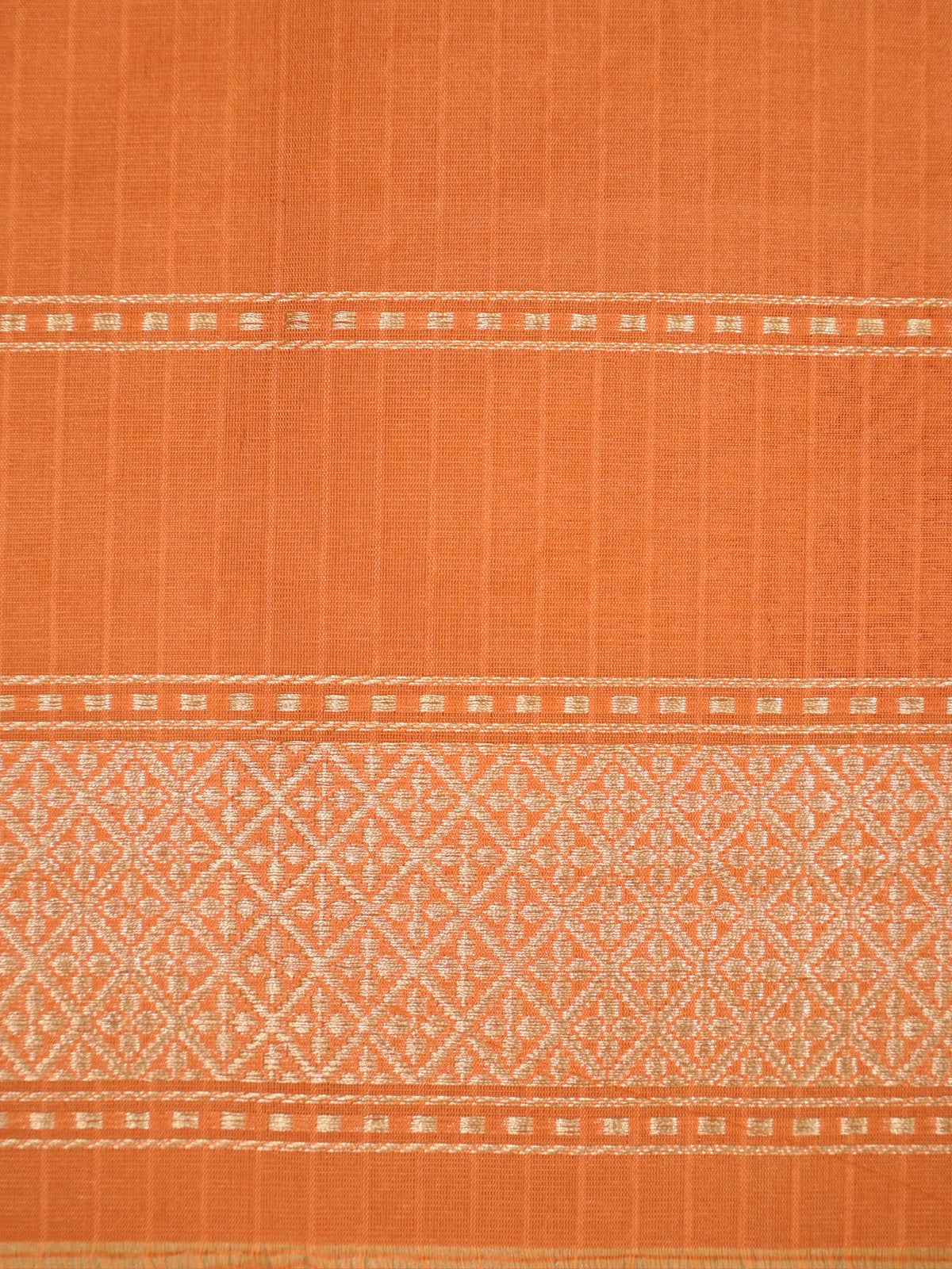 Pista Gold Pure Tissue Silk Kadiyal Border Banarasi handwoven Saree