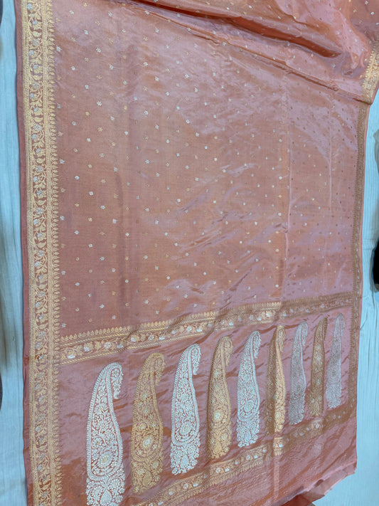 Banarasi Silk Tissue Elegant Border Silk Handloom Saree
