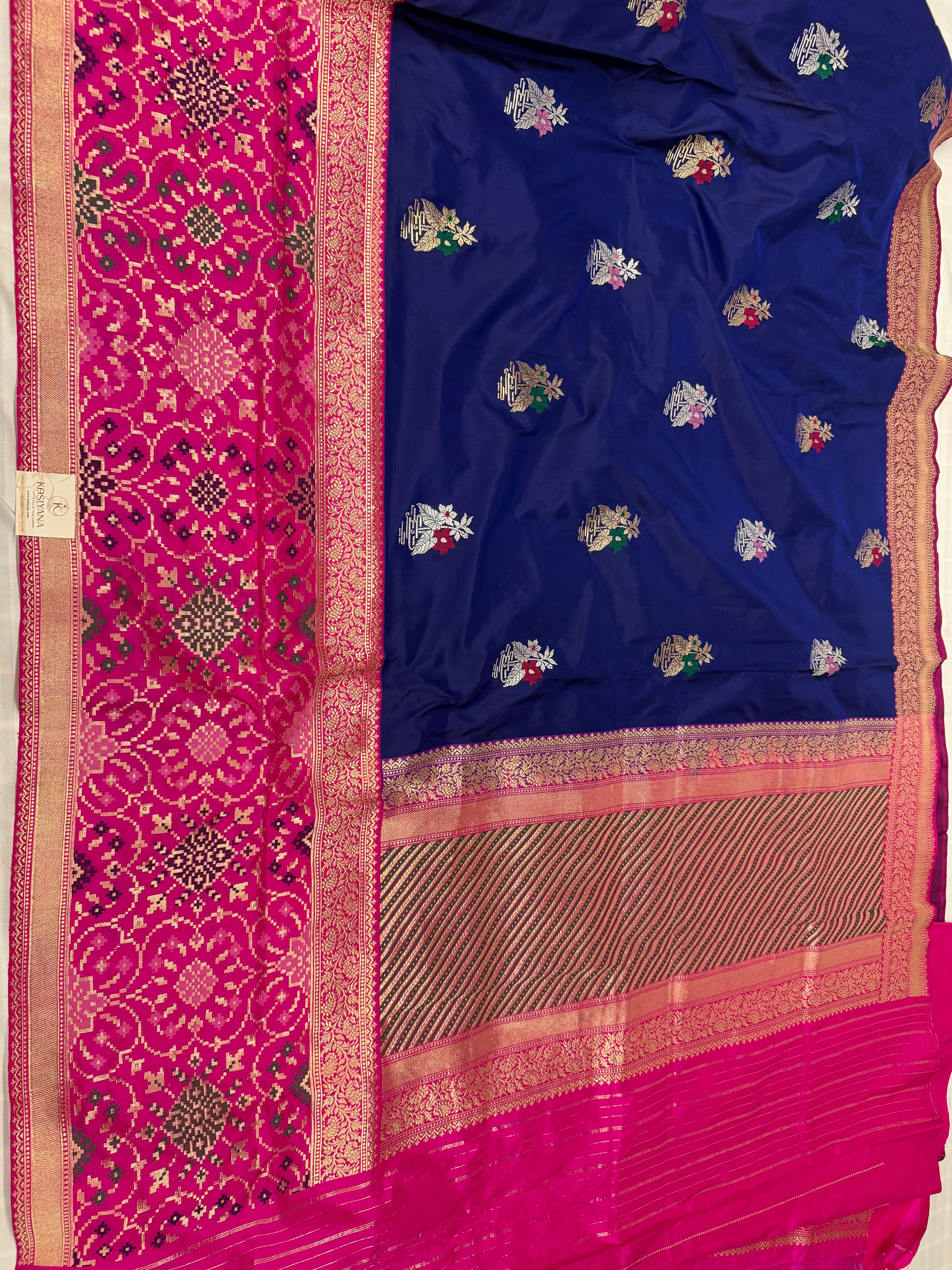 Navi bule kadiyal Silk iskat Handwoven