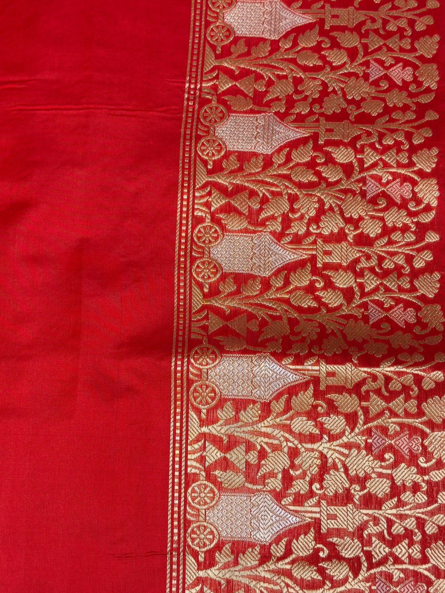 Ash Grey Premium Banarasi Kora Organza Silk Saree – 100% Handwoven | Elegant & Timeless Design