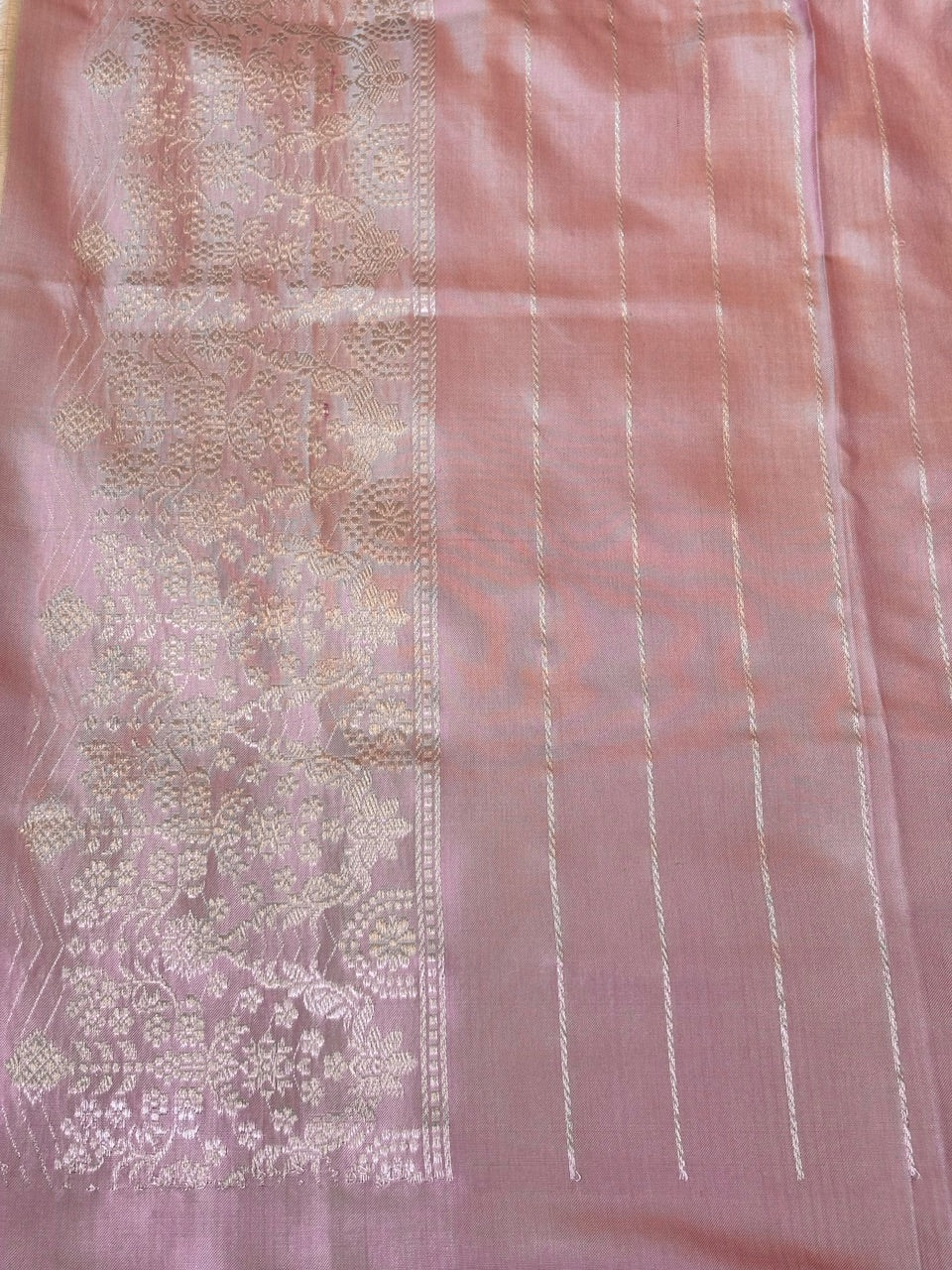Butter Yellow Pure Banarasi Ektara Mulberry Silk Handwoven