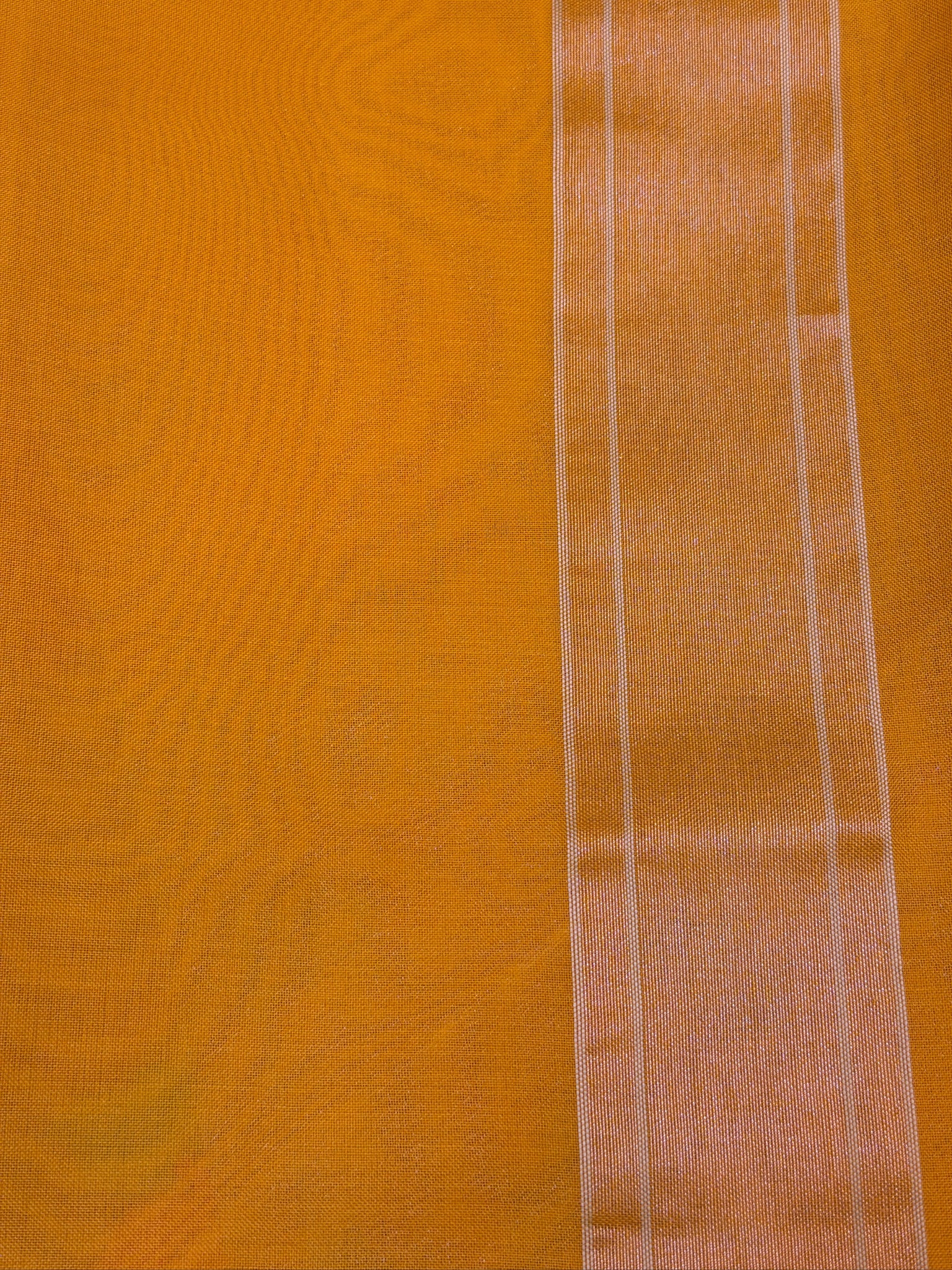 Pure Kora Organza Silk Jamdani Saree in Yellow with Skrt Border Handwoven Saree