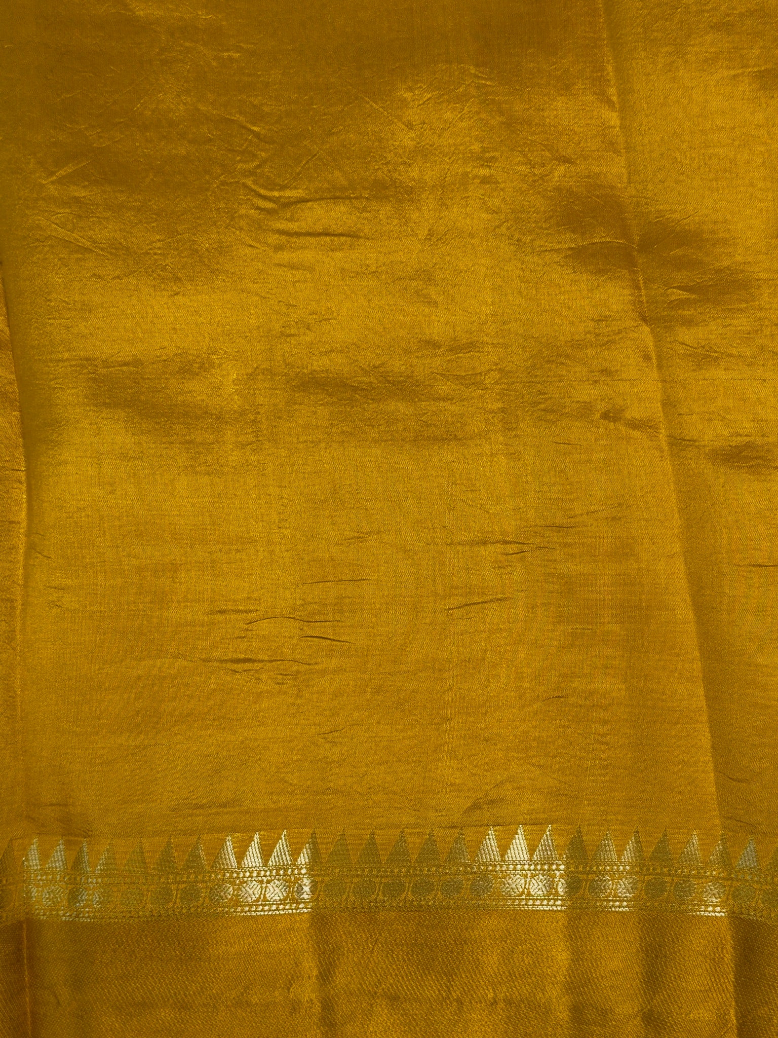 Yellow 100% Pure Soft Katan Silk Saree