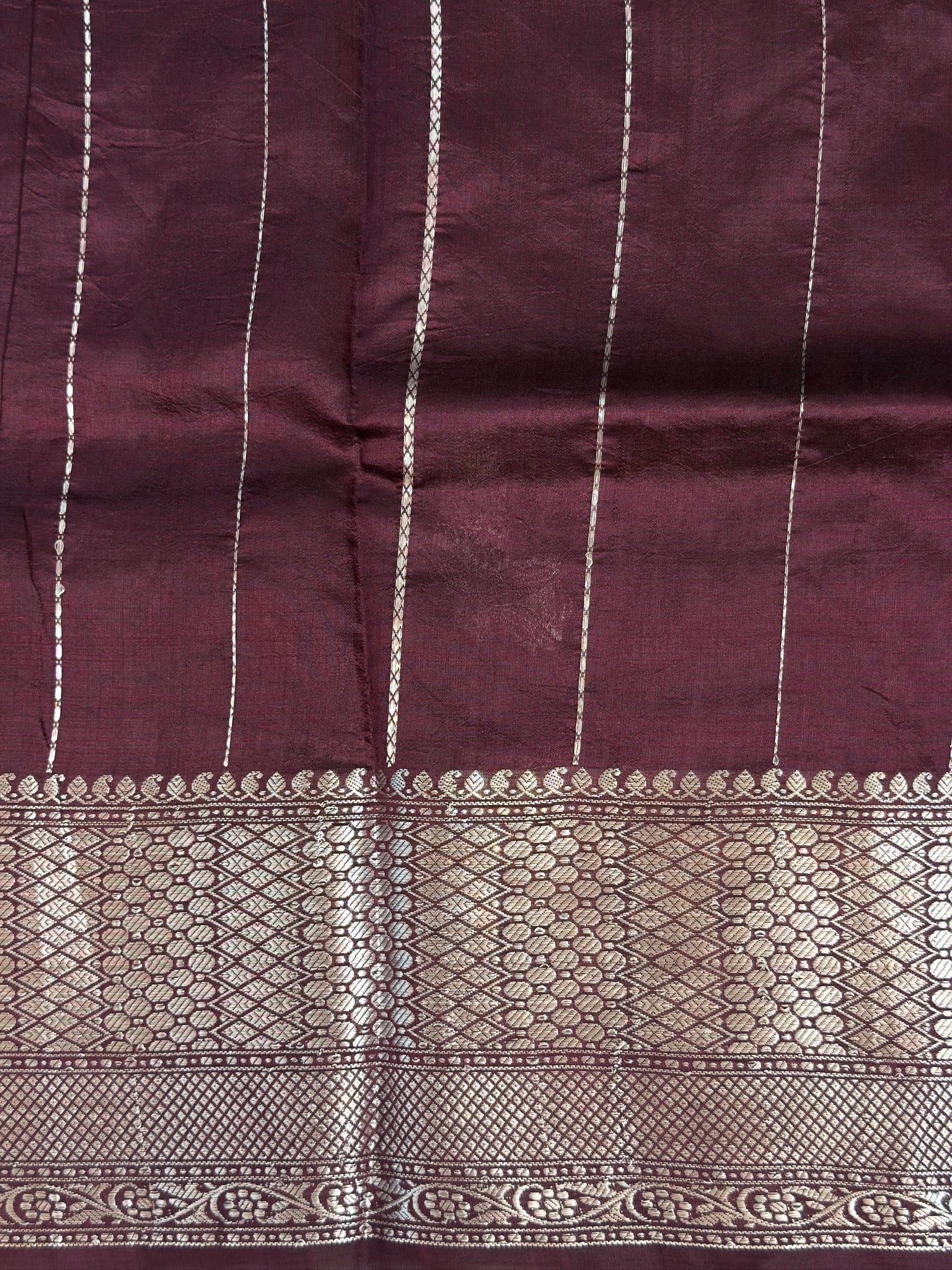 Wine 100% Pure Soft Katan Silk Saree