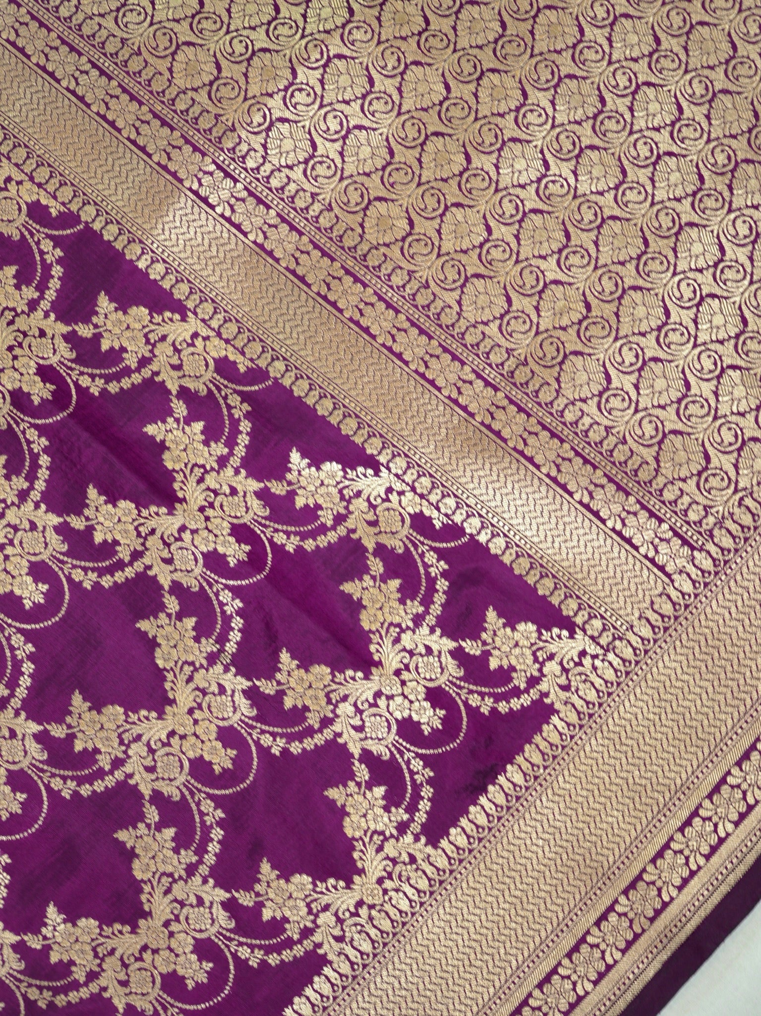 Wine Pure Katan Silk Saree |Pattu Style