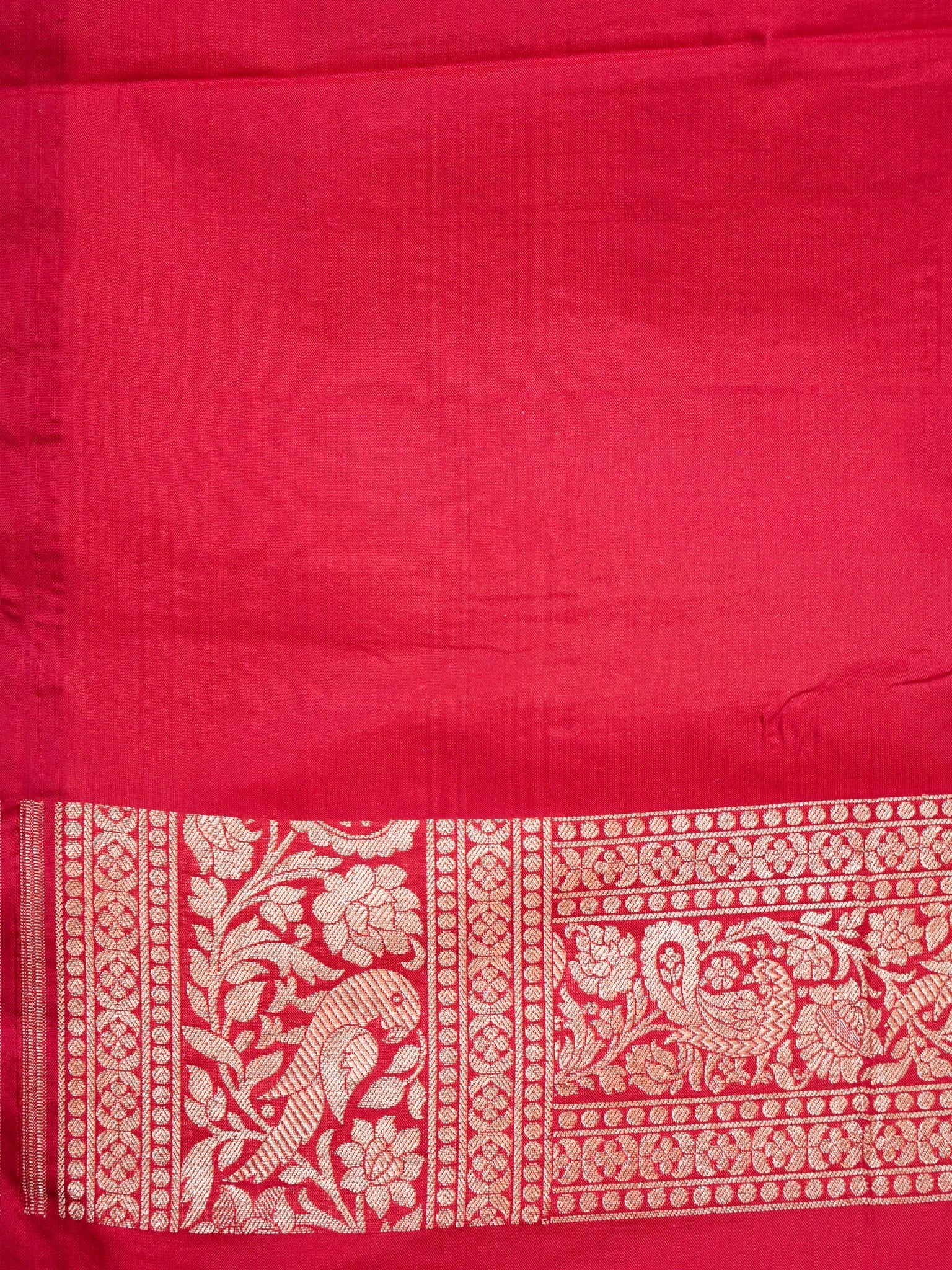 Red Pure Katan Silk Saree |Sona Rupa Pattu Style