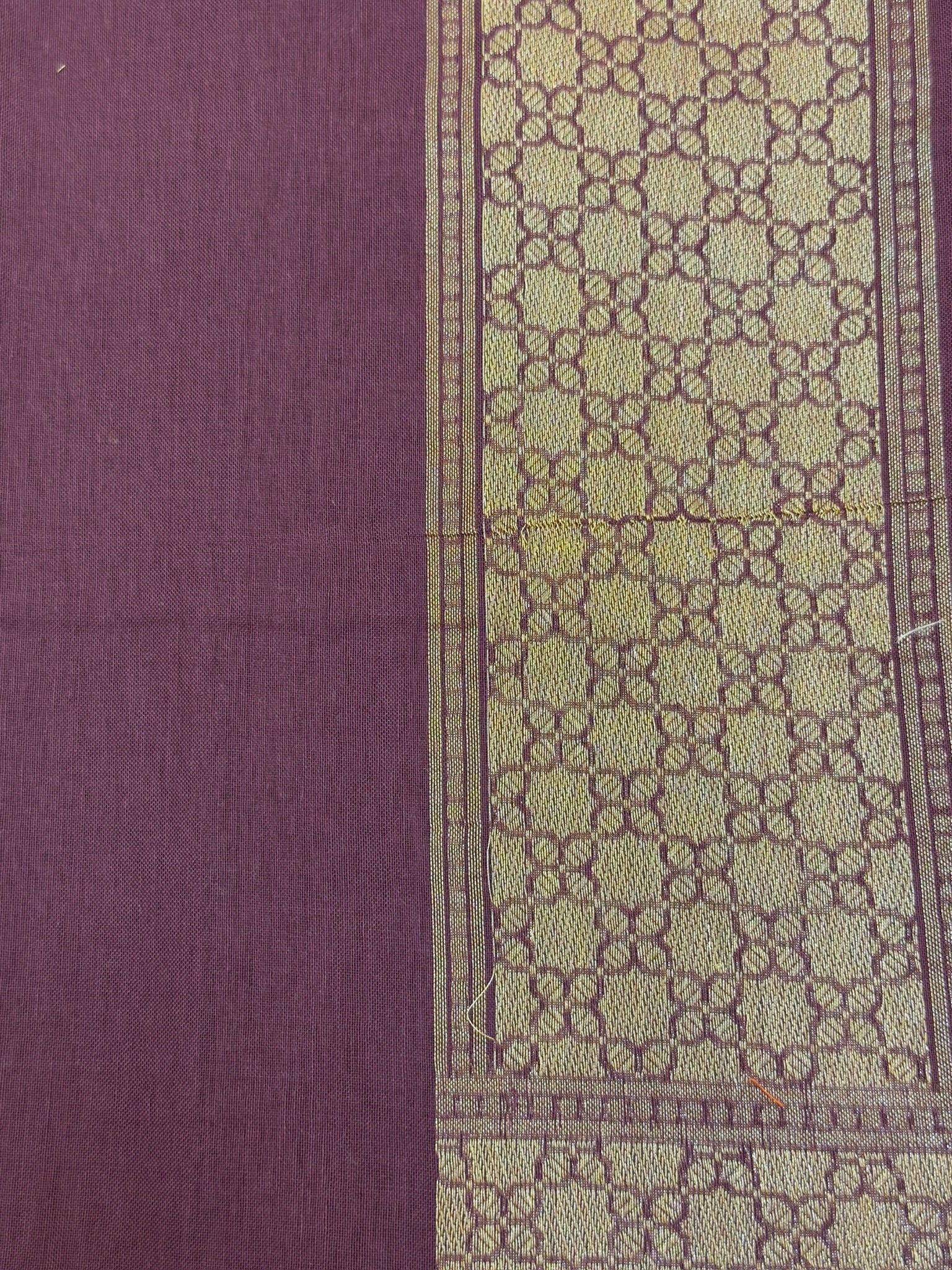 Pure Cotton Jamdani Saree | Elegant Coffee Brown Design