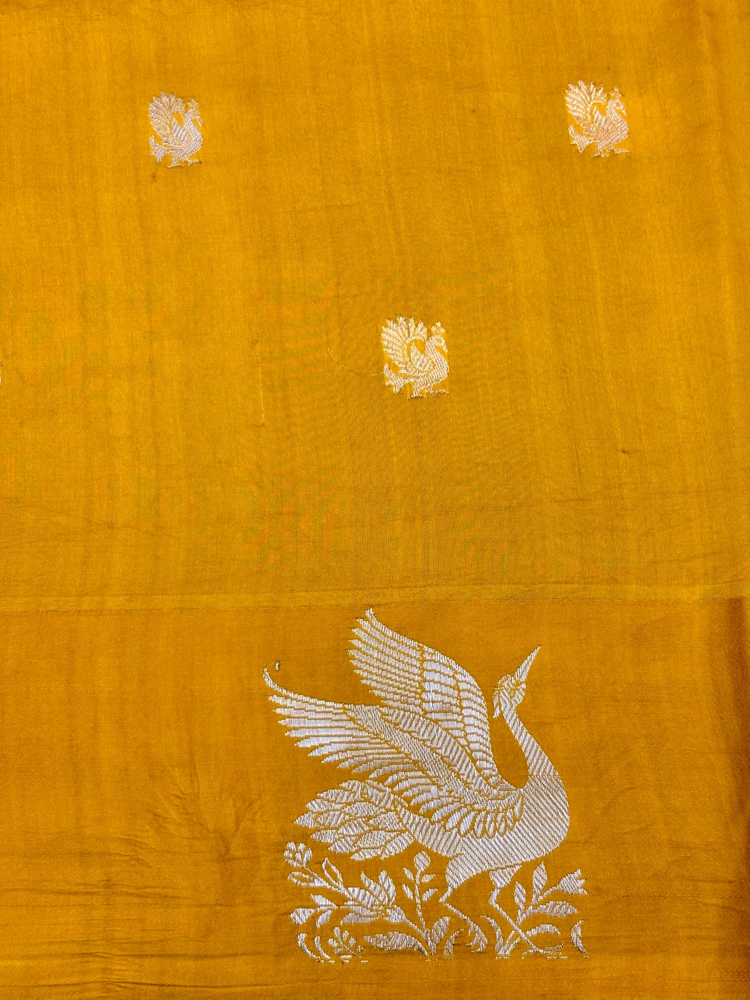 Yellow Premium Banarasi Soft Silk Saree – 100% Handwoven | Elegant & Timeless Design