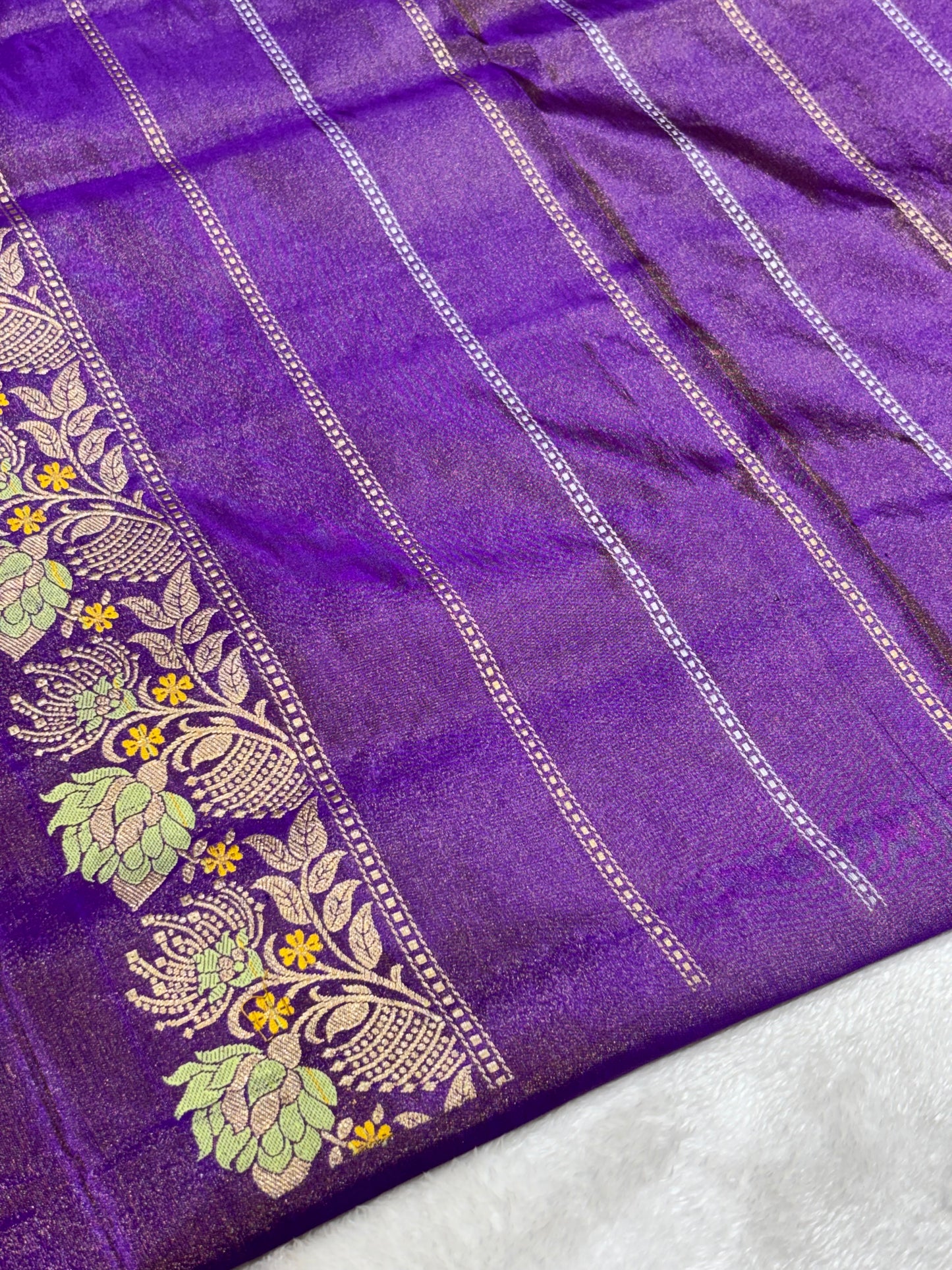 Ivory Pure Tissue Silk Handwoven