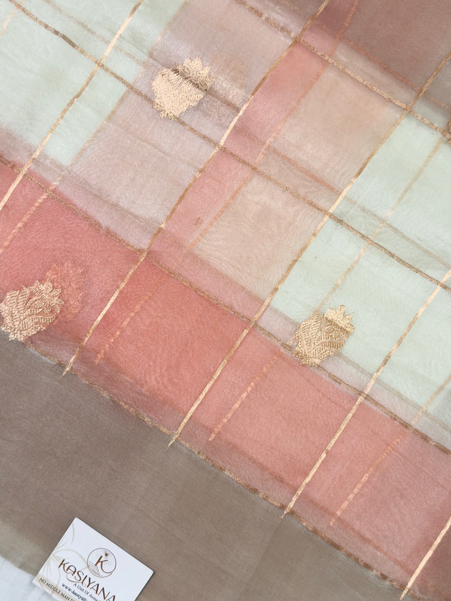 Ivory Handwoven Rangkaat Kora Silk Saree
