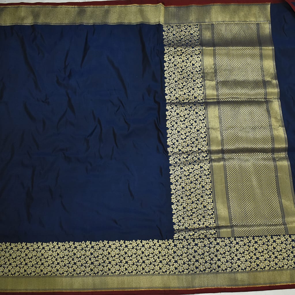 Banarasi Handloom Kadhua Royal Banarasi Purple Saree