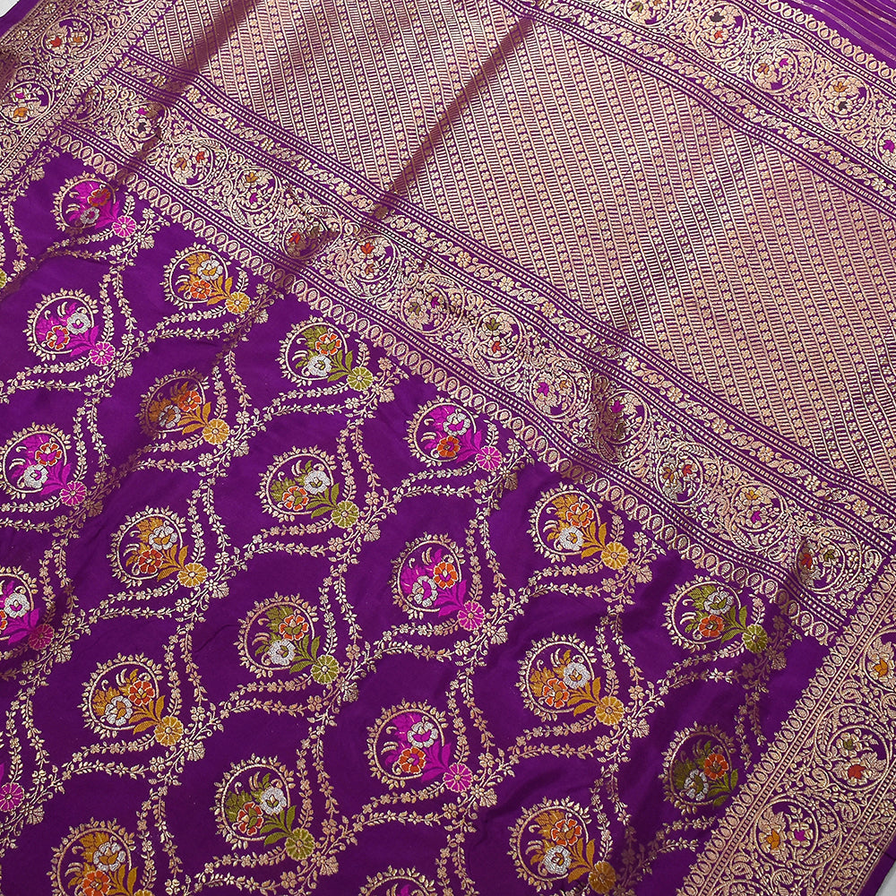 Kadhua katan silk handloom banarasi saree by Kasiyana