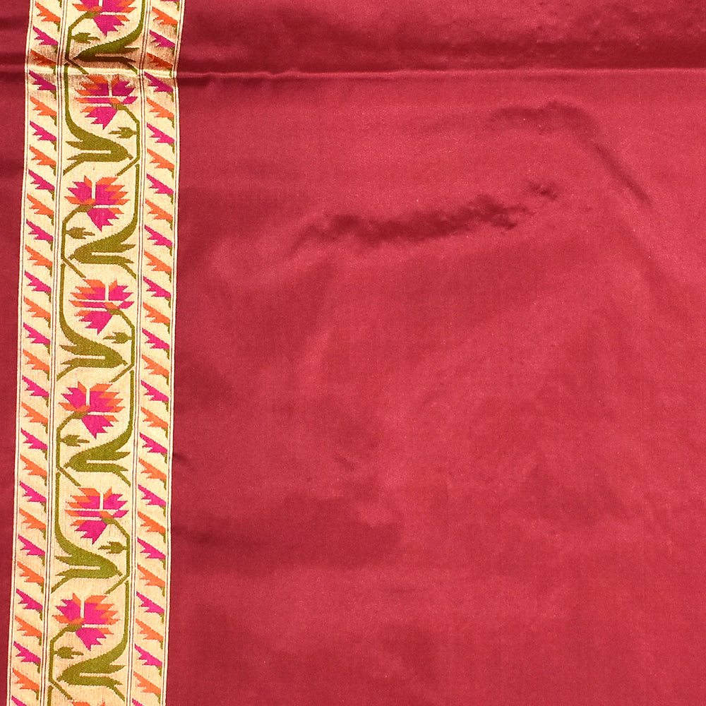 Pure Kora Silk Handloom Banarasi Pink Saree