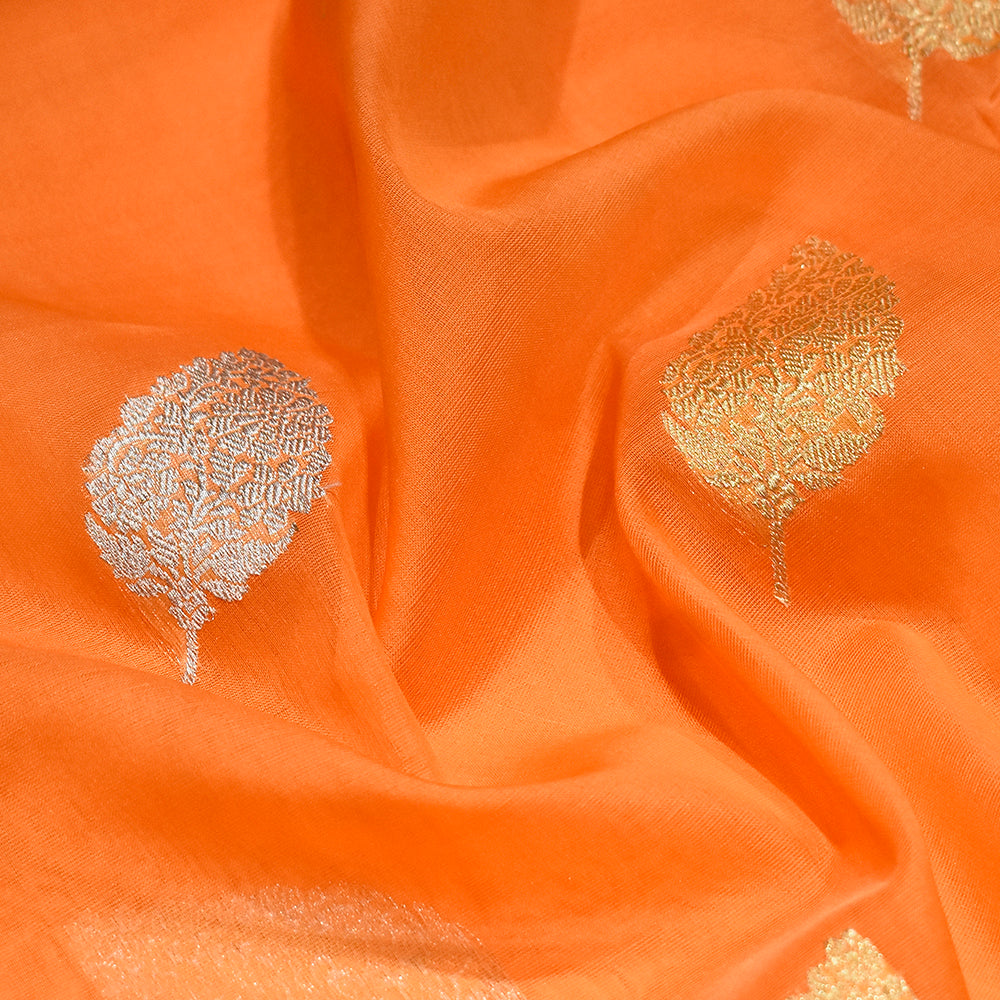 Pure Kora Silk Handloom Banarasi Jogiya Saree