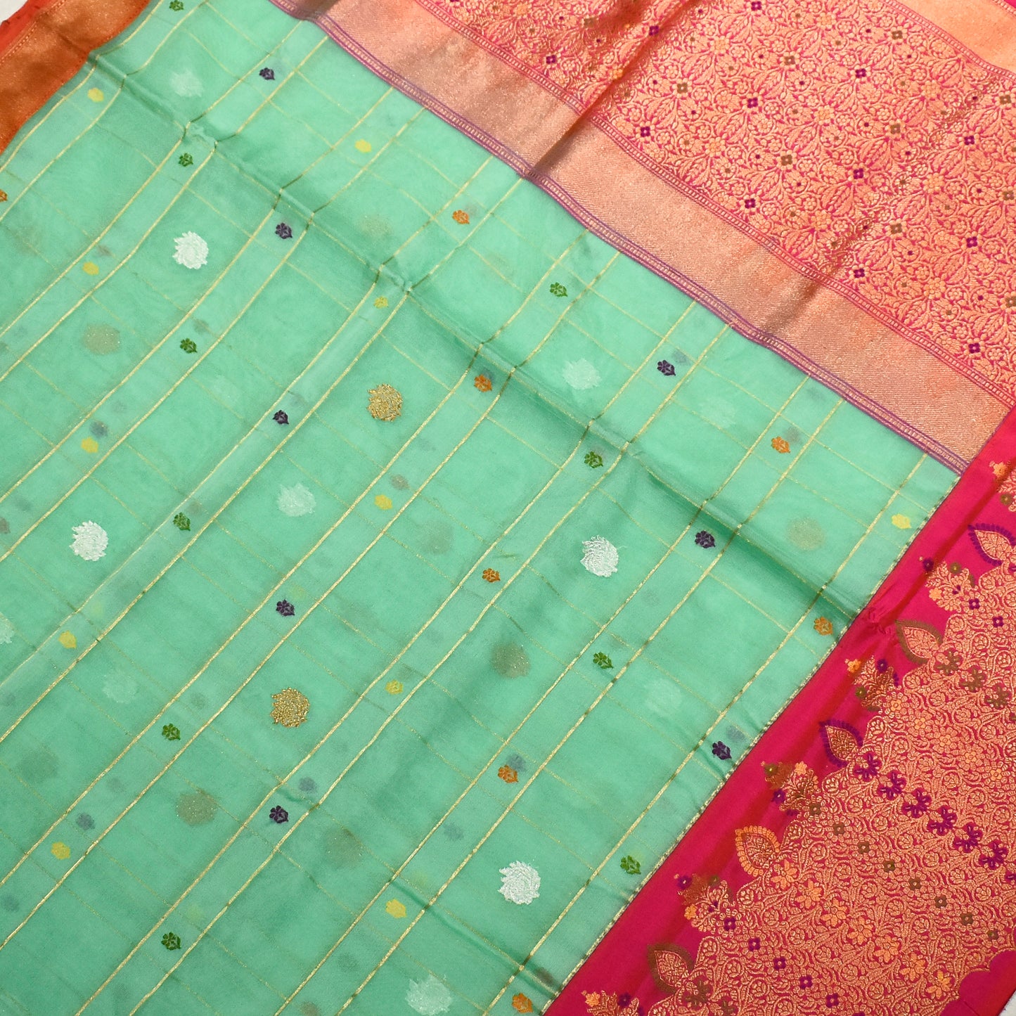 Pure Kora Silk Banarasi Handloom Saree
