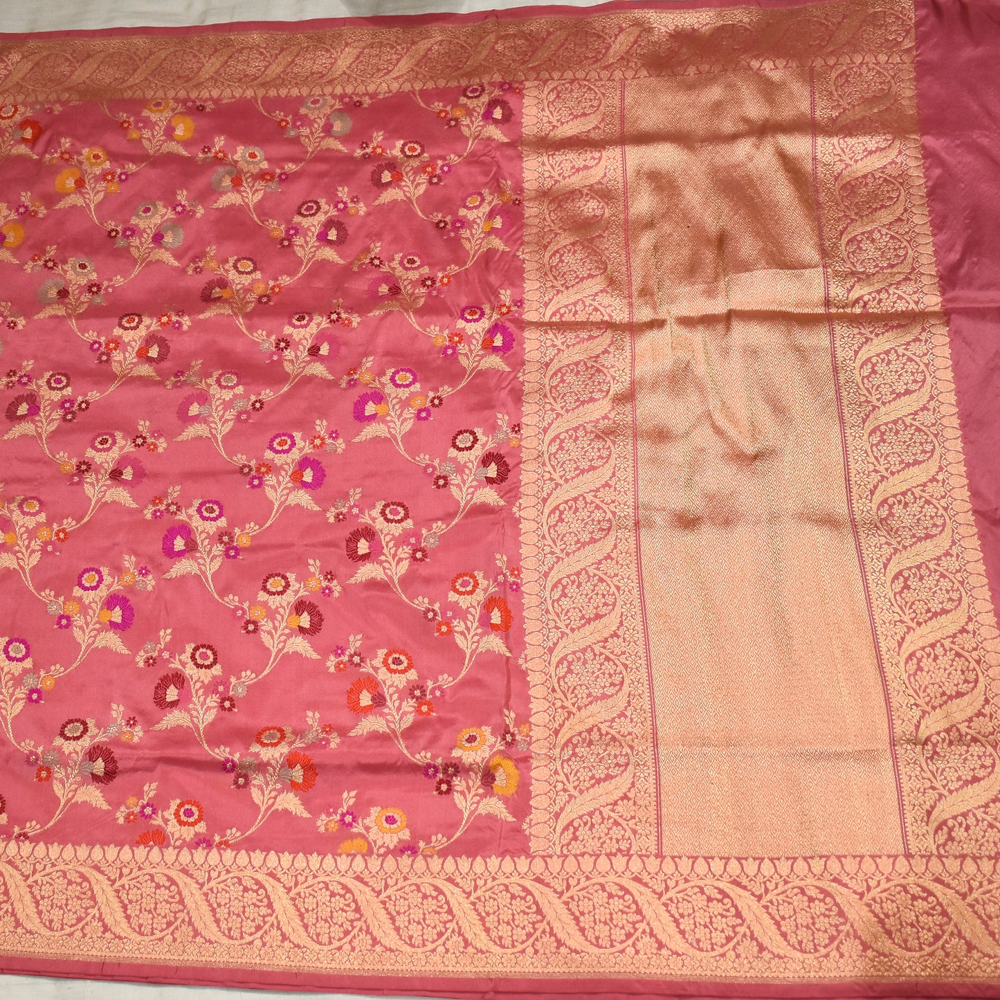 Tilfi Jangla Banarasi Handloom Katan Silk Saree