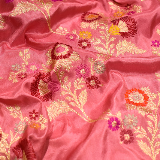 Tilfi Jangla Banarasi Handloom Katan Silk Saree