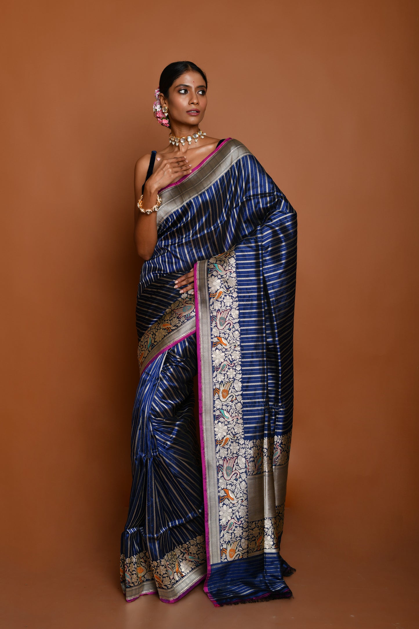 Banarasi Katan Silk Handloom Shikargha Saree