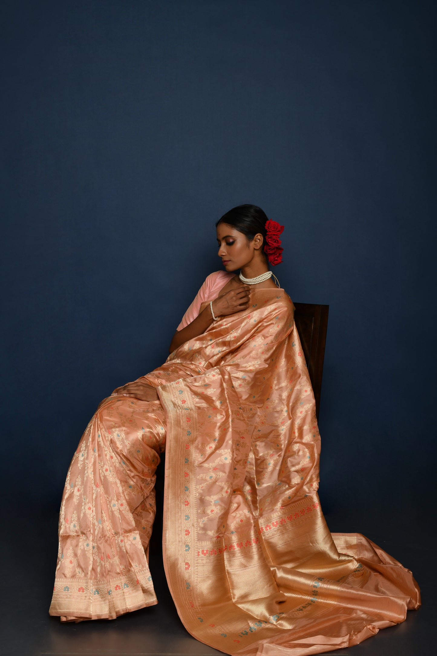 Copy of Tilfi Jangla Banarasi Handloom Katan Silk Saree