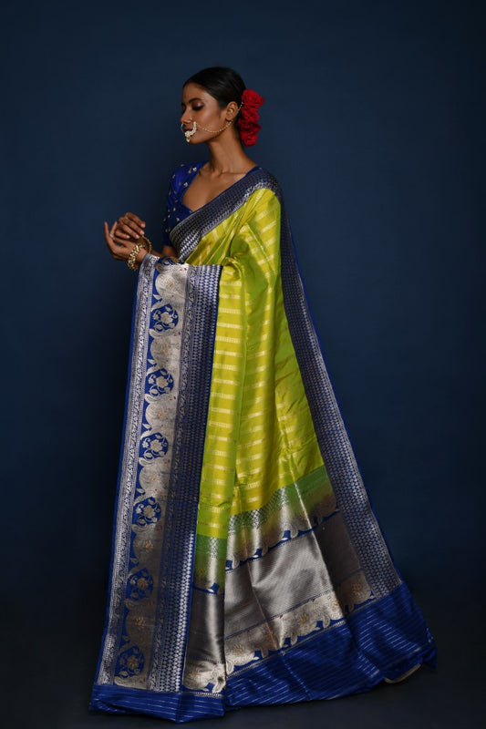 Elegant Shikargha Pure Handloom Banarasi Saree