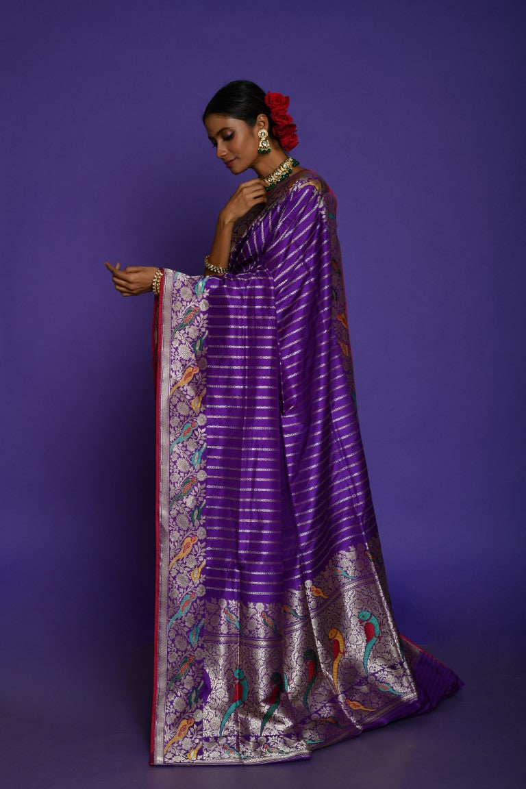 Banarasi Silk Handloom Shikargha Saree