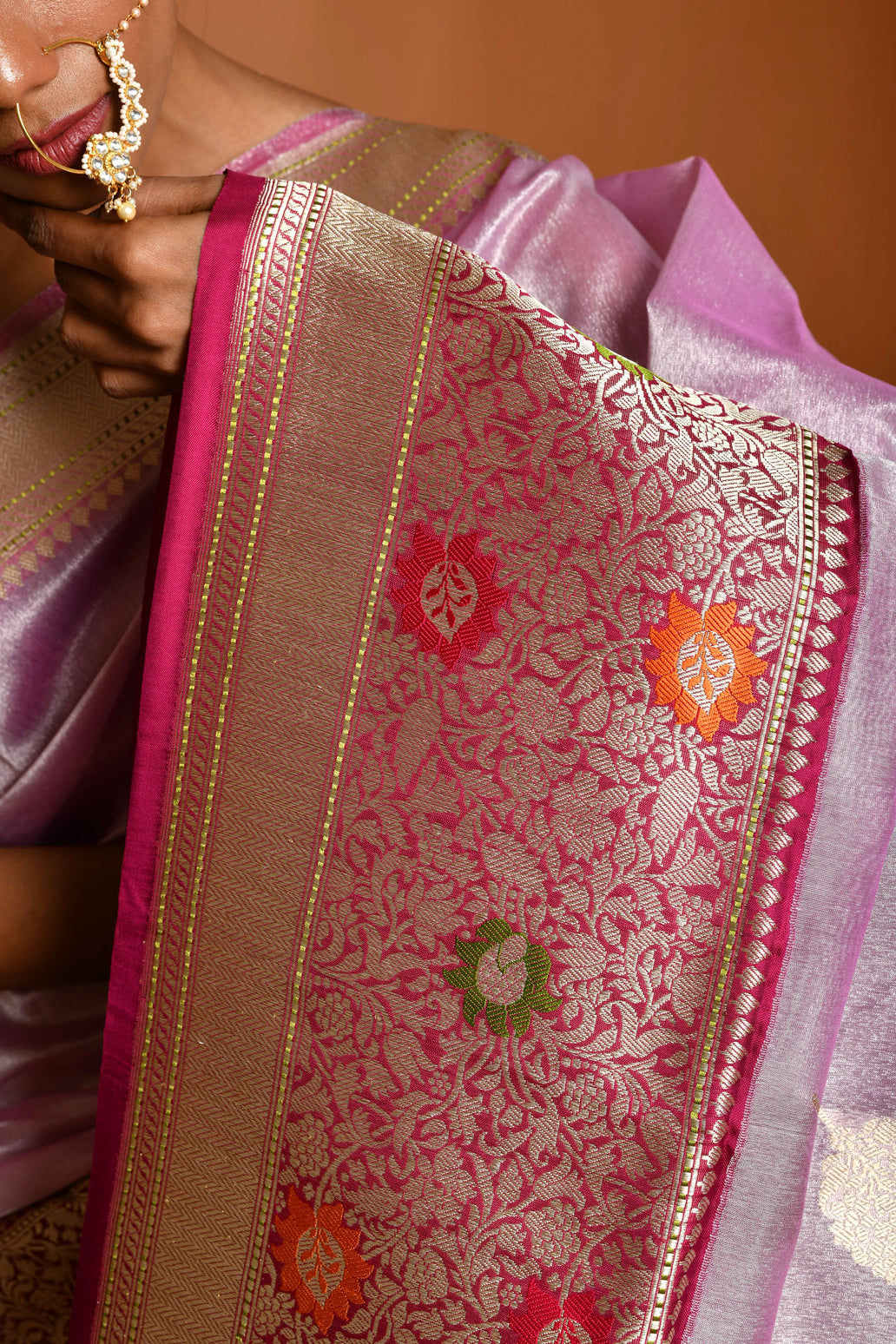 Pure Banarasi Tissue Silk Handloom Saree