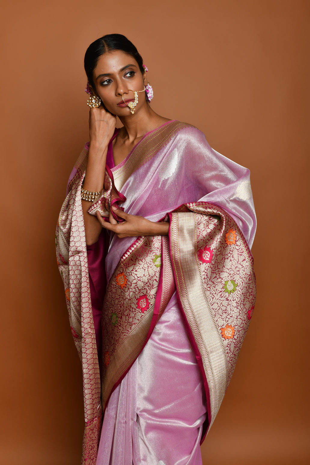 Pure Banarasi Tissue Silk Handloom Saree