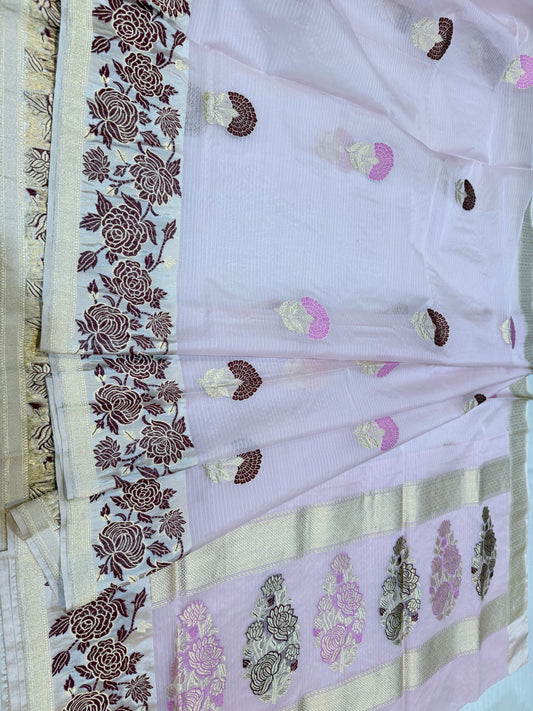 MASTERPIECE BANARASI KATAN SILK KADIYAL