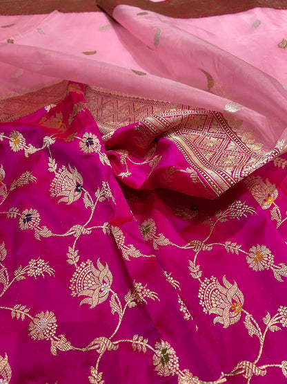 Half-Half katan silk & kora silk kaduwa Jall jangla