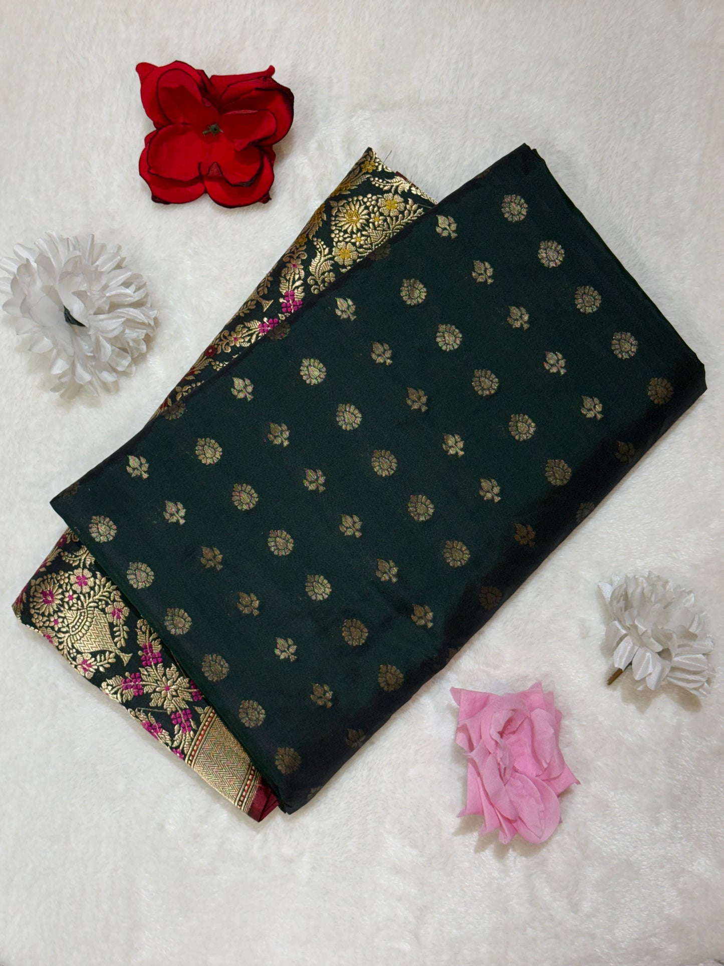 Banarasi Ektra Silk Elegant Border Silk Handloom Saree