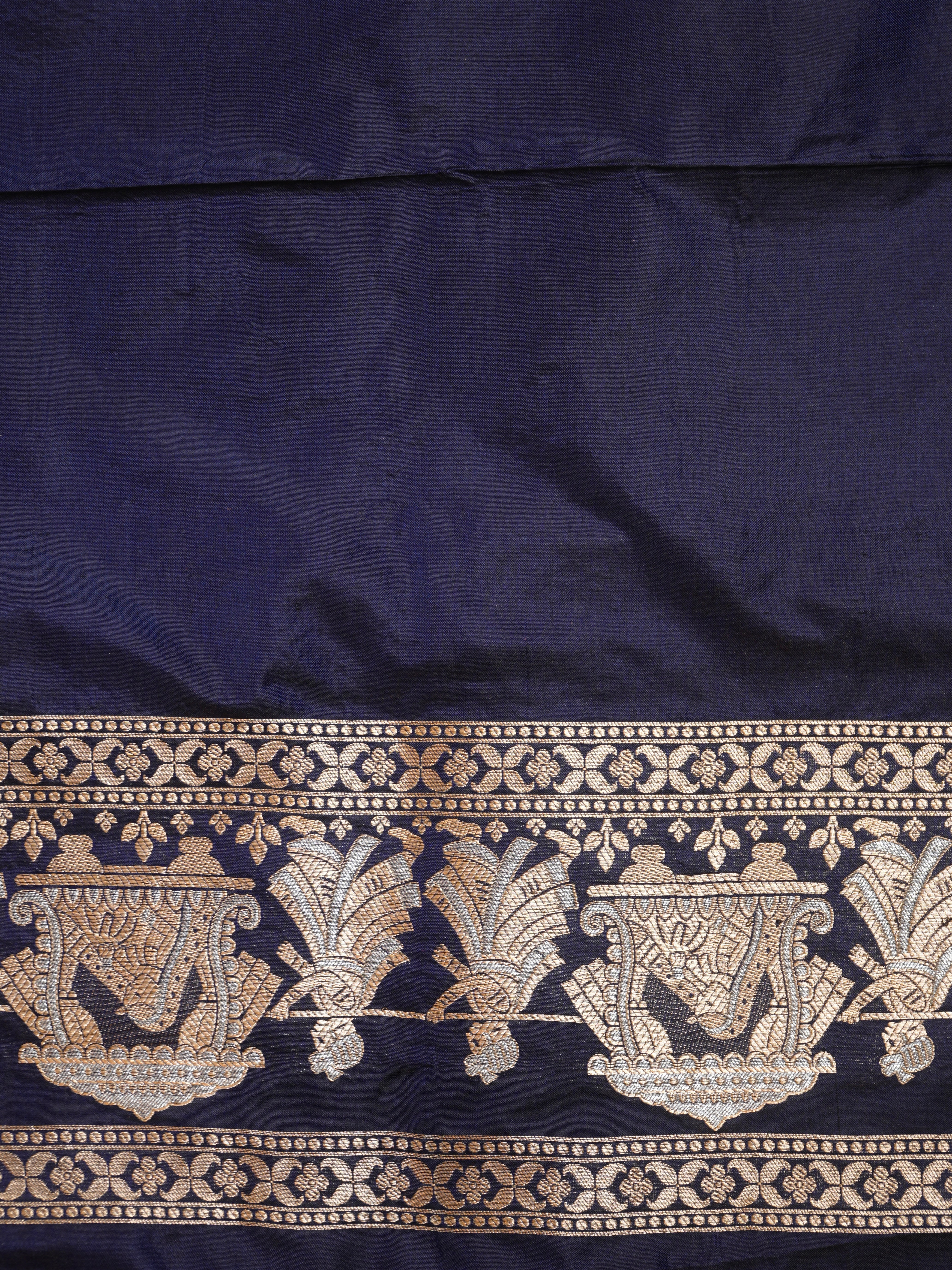 Blue Pure Katan Silk Saree |Sona Rupa Pattu Style