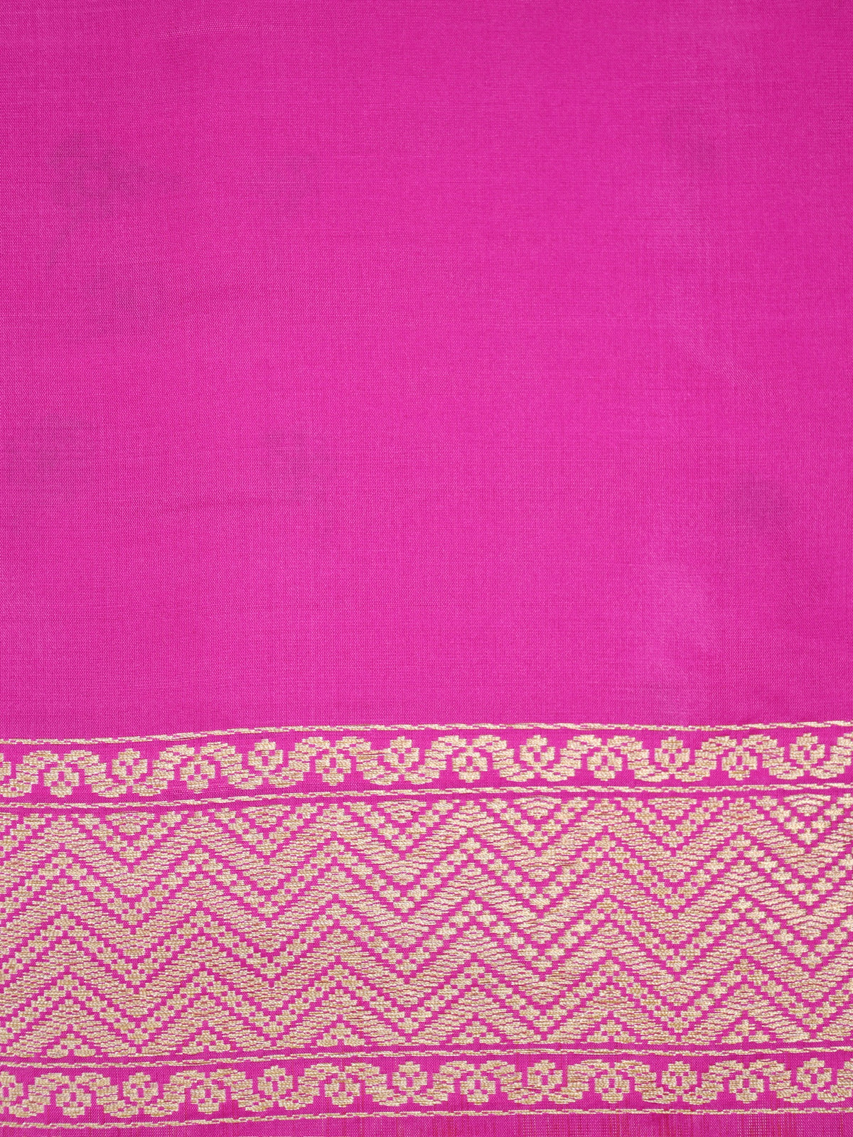 Orange Pure Katan Silk Border Banarasi handwoven Saree
