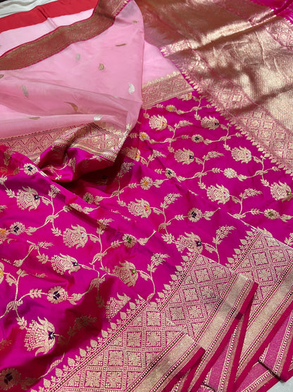 Half-Half katan silk & kora silk kaduwa Jall jangla