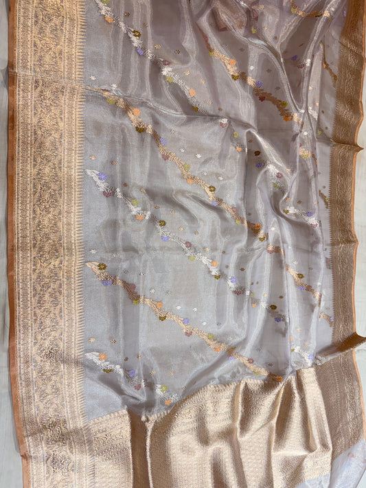 Banarasi Silk Tissue Elegant Border Silk Handloom Saree