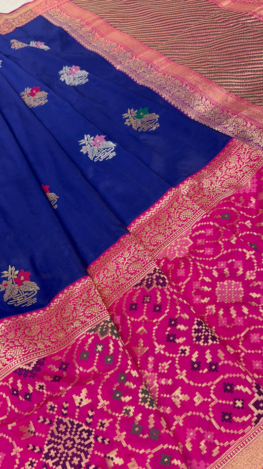 Navi bule kadiyal Silk iskat Handwoven