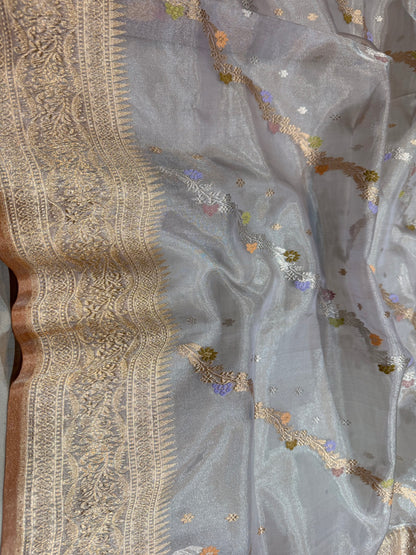 Banarasi Silk Tissue Elegant Border Silk Handloom Saree