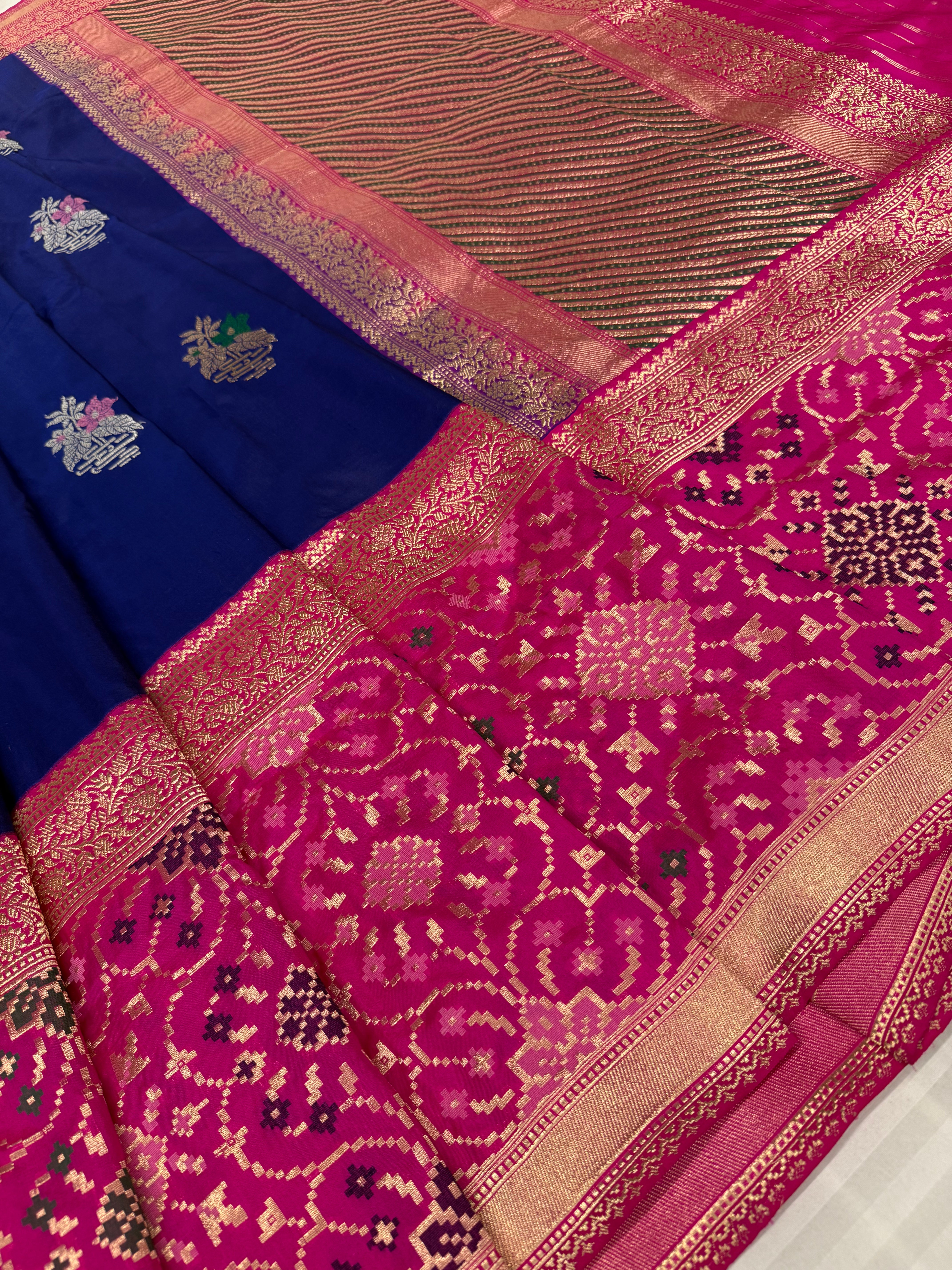 Navi bule kadiyal Silk iskat Handwoven