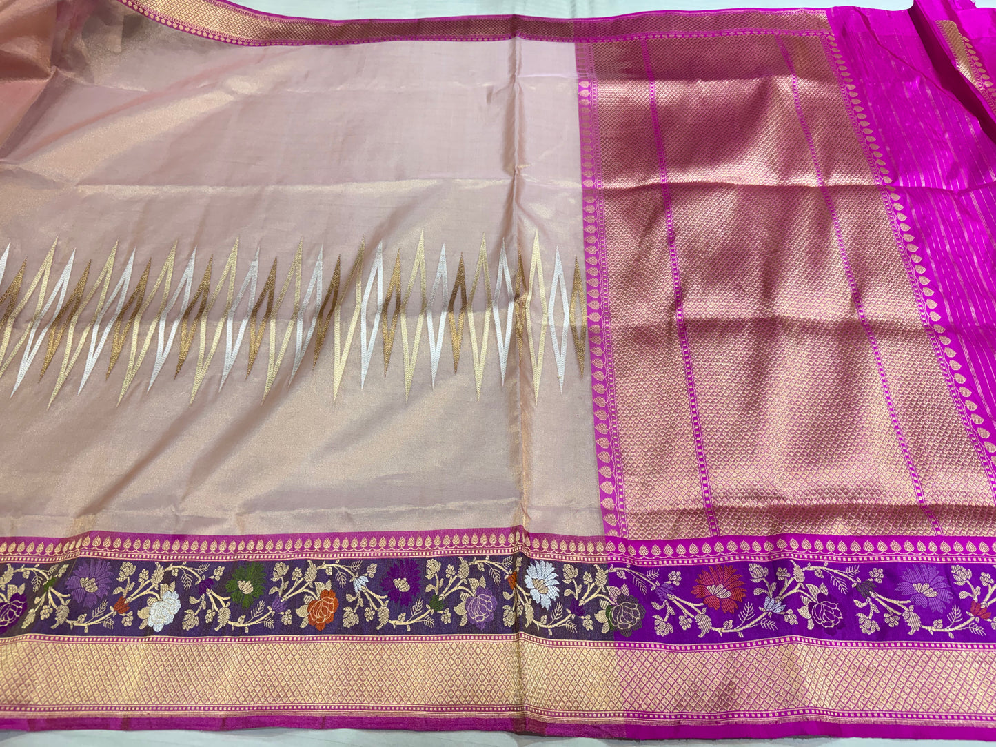 Desginer Tissu Banarasi silk kaduwa saree