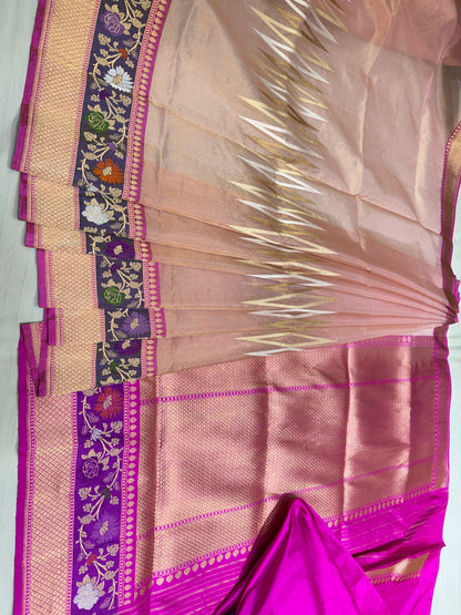 Desginer Tissu Banarasi silk kaduwa saree