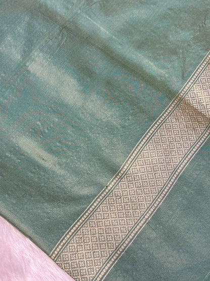 Mauve Gold Handwoven Pure Banarasi Tissue Silk Saree