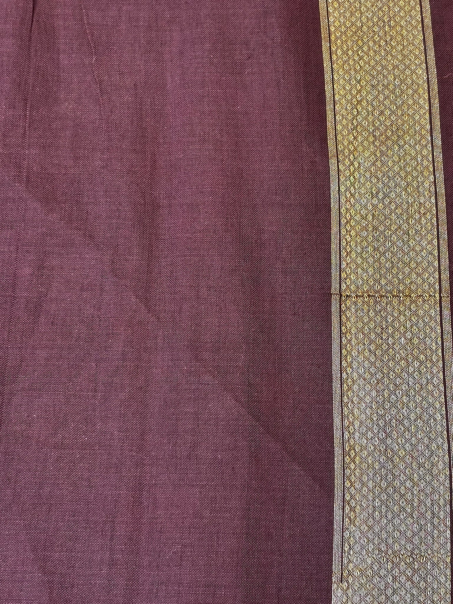 Pure Cotton Jamdani Saree | Elegant Brown Design