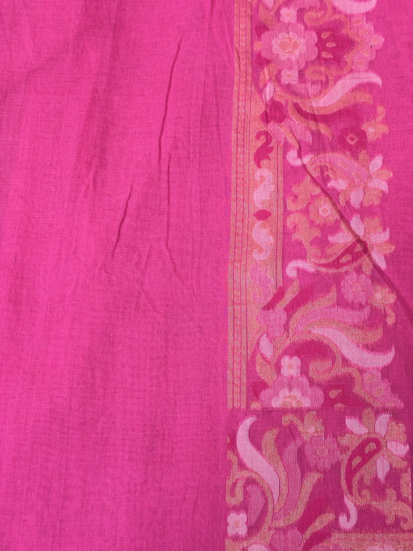 Pure Cotton Jamdani Saree | Elegant Pink Design