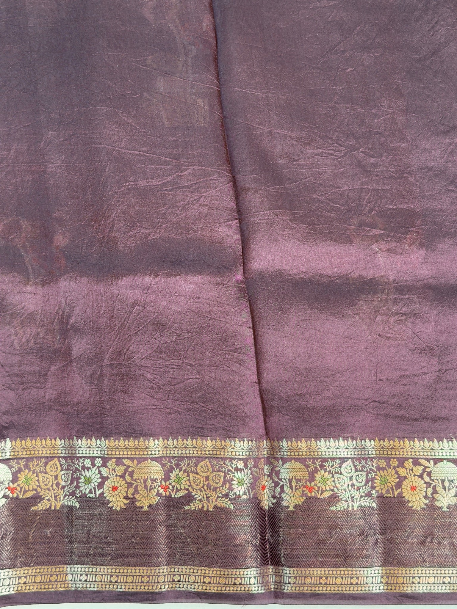 Wine 100% Pure Soft Katan Silk Saree