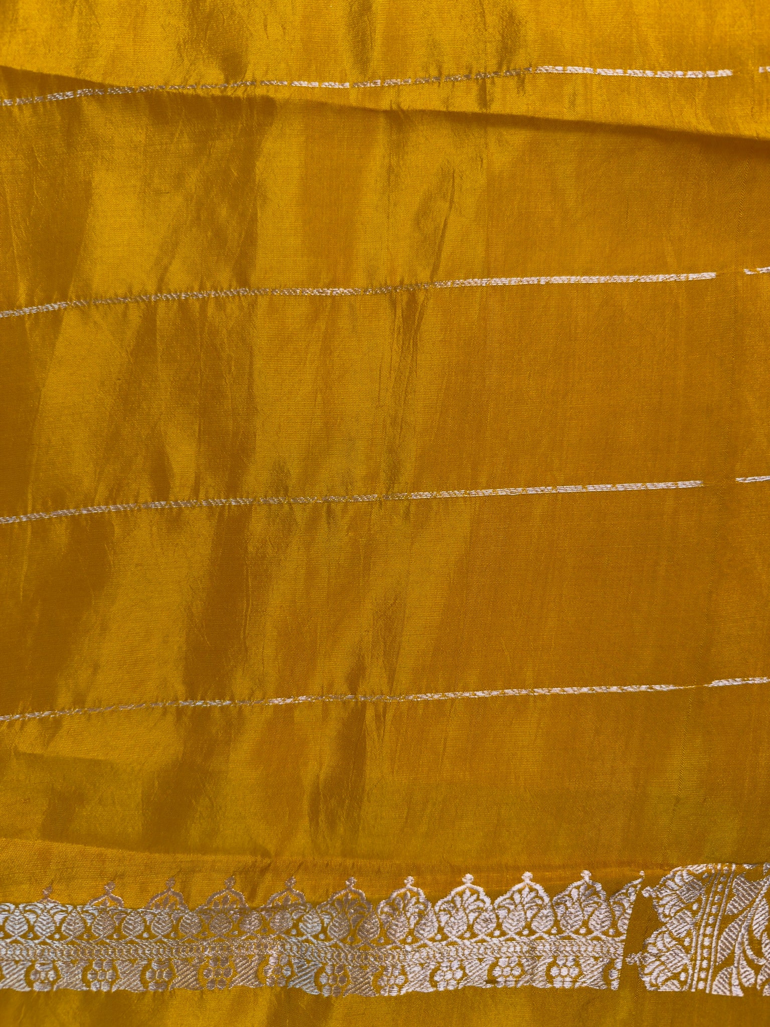 Yellow 100% Pure Soft Katan Silk Handwoven Saree